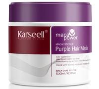 Karseell MACA CARE SYSTEM Maschera Viola Capelli Biondi Decolorati Grigi Platino Antigiallo Idratante Riparatrice Colagene Maca Argan Brillantezza Morbidezza Senza Solfati Professionale 500ml