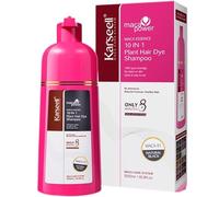 Karseell MACA CARE SYSTEM Shampoo Colorante Nero Naturale Copertura Capelli Bianchi Istantanea 5 Minuti Olio di Argan Cheratina Idrolizzata Senza Parabeni Senza Siliconi Capelli Secchi Danneggiati
