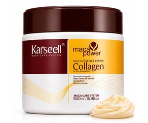 KARSEELL Maschera Capelli al Collagene Ripara Idrata Nutre Capelli Sec