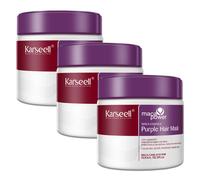 Karseell Maschera per capelli viola per capelli biondi, decolorati e