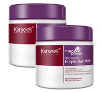 Karseell Maschera per capelli viola per capelli biondi, decolorati e