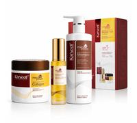 KARSEELL - Set per la cura dei capelli 1 maschera per capelli 500 ml. + 1 Olio di Argan 50ml. + 1 Shampoo Idratante 500ml. Collagene, Olio di Argan, Essenza di Maca: Riparazione Capelli Secchi e