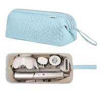 KarSyon Shark Flex Style Case per Dyson Airwrap asciugacapelli spazzola Revlon Hair Tools Travel Bag Carry Case Flat Curling Iron Organizer, Azzurro chiaro, Portabilità