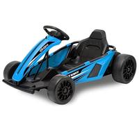 Kart Drift 24 V per bambini +4 anni, blu, fino a 70 kg, kart elettrico per bambini con ruote per fuoriuscita