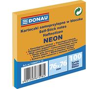 Karteczki samoprzylepne w bloczku neon pomaranczowy 100 kartek