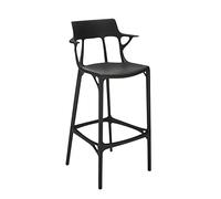 Kartell A.I. Stool Recycled, Sgabello, Nero, H 108 cm