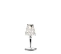 Kartell Battery Lampada da Tavolo, Cromo, 12 X 26 X 12 Cm