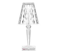 Kartell Big Battery - Lampada da Tavolo, Alimentazione diretta, Trasparente, 37,3 x 17 cm