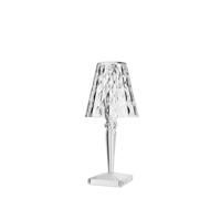 Kartell Big Battery - Lampada da Tavolo, Alimentazione diretta, Trasparente, 37,3 x 17 cm