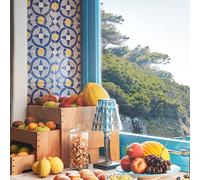 Kartell Big Battery - Lampada da tavolo IP54, blu chiaro Kartell