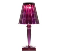 Kartell Big Battery Lampada da Tavolo, Prugna, 37,3 x 17 cm