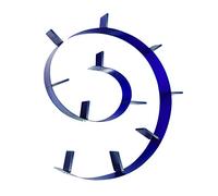 Kartell Bookworm Mensola da Parete, 11 Reggilibri, PVC, Blu Cobalto