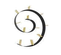 Kartell Bookworm Mensola da Parete, 11 Reggilibri, PVC, Nero Oro