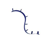 Kartell Bookworm Mensola da Parete, 7 Reggilibri, PVC, Blu Cobalto