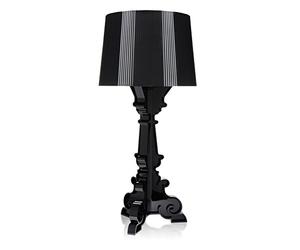 Kartell Bourgie Lampada da Tavolo, Dimmerabile E14, Nero