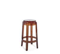 Kartell Charles Ghost, Set 2 sgabelli, H 65 cm, Ambra