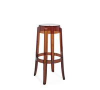 Kartell Charles Ghost, Set 2 sgabelli, H 75 cm, Ambra
