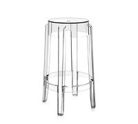 Kartell Charles Ghost Sgabello, Set da 2, Cristallo, H. 75