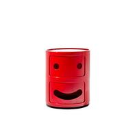 Kartell Componibile Smile Contenitore Sorriso, ABS, Rosso, 32 x 32 x 40 cm