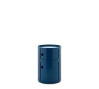 Kartell Componibili Big, Mobile Contenitore 2 Elementi, Diametro 42 cm, Blu