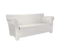 Kartell Divano Bubble Club A Due, Polietilene colorato in Massa, Bianco Cera, 2 posti
