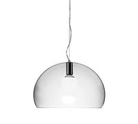 Kartell FL/Y Lampada a Sospensione 15 W, Cristallo, Diametro 52 cm