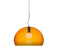 Kartell FL/Y Lampada a Sospensione E27, 15 W, Arancio, Diametro 52cm