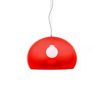 Kartell FL/Y Lampada a Sospensione E27, 15 W, Rosso, Diametro 52cm