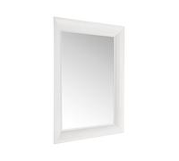 Kartell Francois Ghost Specchio da Parete, PMMA, Bianco Coprente Lucido, 88 x 111 cm