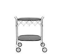 Kartell Gastone Carrello, Cromo, Nero