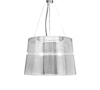Kartell Gè Lampada a Sospensione E27, Trasparente (Cristallo), 37 x 230 x 26 cm