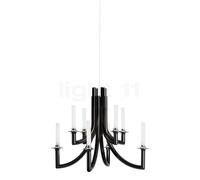 Kartell Khan Lampadario a corona, nero lucido