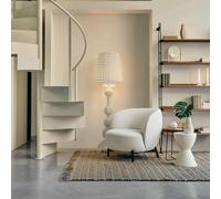 Lampada da terra LED di design Kabuki, bianca Kartell