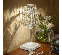 Kartell Lampada LED da tavolo a batteria Battery, 26 cm, trasparente, IP54 Kartell