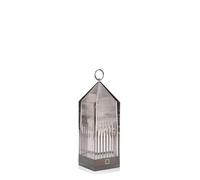 Kartell Lantern Lampada da Tavolo, Dimmerabile 1.2 W, Grigio(Fumè), 9.5 x 9.5 x 31 cm