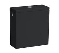 Cassetta Laufen Kartell per combinazione WC stand-alone 824331, a doppio scarico, attacco acqua laterale, Colorazione: Nero lucido