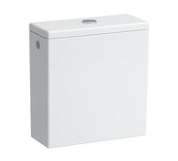Cassetta Laufen Kartell per combinazione WC stand-alone 824331, a doppio scarico, attacco acqua laterale, Colorazione: Neve (bianco opaco)