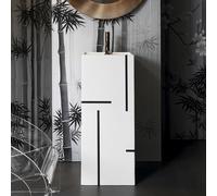 Kartell LAUFEN lavabo freestanding da pavimento, H811331D021111, Kartell LAUFEN bianco/nero [Lavabi > Lavabi a Pavimento]
