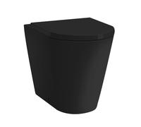 Lavabo Laufen Kartell per WC a colonna, senza bordo a filo, scarico orizzontale/verticale, 370x560x430 mm, H823337, Colorazione: Nero lucido