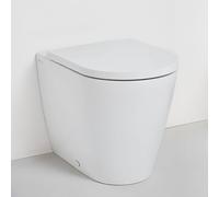 Lavabo Laufen Kartell per WC a colonna, senza bordo a filo, scarico orizzontale/verticale, 370x560x430 mm, H823337, Colorazione: Bianco con LCC