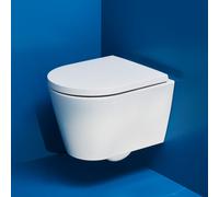 Laufen Kartell WC sospeso COMPACT, scarico basso, senza bordo, 490x370x285 mm, H820333, Colorazione: Bianco con LCC