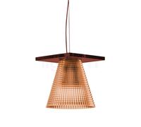 Kartell Light-Air Lampada a sospensione, rosa con motivo in rilievo