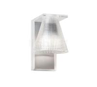 Kartell Light-Air Lampada da parete, vetro traslucido chiaro con motivo in rilievo