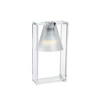 Kartell Light-Air Lampada da tavolo, vetro traslucido chiaro con motivo in rilievo
