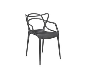 Kartell Masters, Set 2 sedie, Impilabile, Leggero, Nero