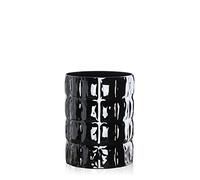 Kartell Matelassé, Jarrón, Negro brillante, 23 x 30 cm