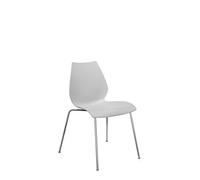 Kartell Maui Sedia Senza Braccioli da Ufficio, , Set da 2 Senza braccioli, Grigio Chiaro, Standard