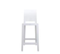 Kartell One More Please Sgabello, Set da 2 Pezzi, Policarbonato Trasparente o colorato in Massa, Bianco, H. 65