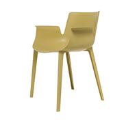 Kartell Piuma Sedia, Polimero termoplastico complesso Caricato con Fibre di Carbonio e Trattamento Soft Touch, Senape, 62x77x54 cm