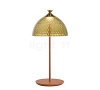 Kartell Pumo Lamp Lampada da tavolo LED, ambrato/rosso